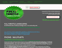 Tablet Screenshot of fullthrottlelandscaping.com